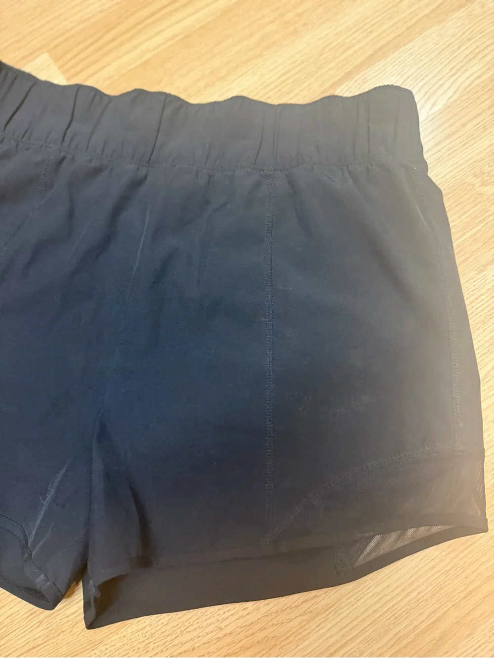 Justice Girls XL Plus 16P/18P Black Athletic Running Shorts Mesh Performance